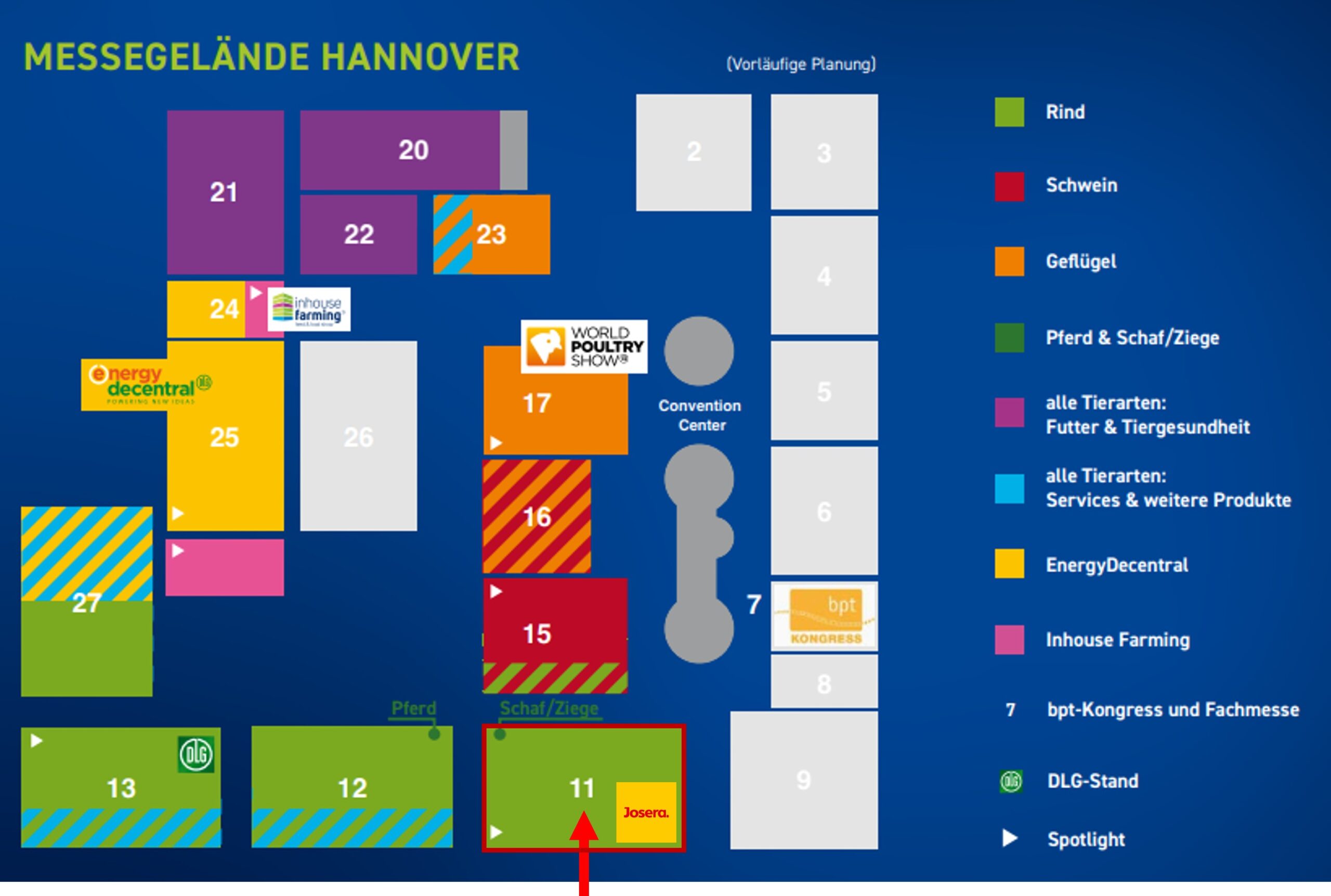 Standplan Josera Euotier